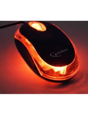 Mouse Optic Gembird MUS-U-01-BKT, USB, Black-Clear Gembird - 2