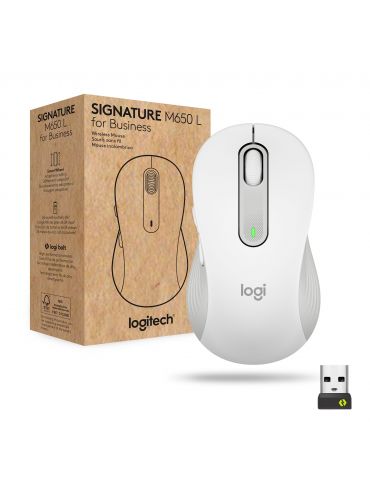 Logitech Signature M650 for Business mouse-uri Mâna dreaptă RF Wireless + Bluetooth Optice 4000 DPI - Tik.ro