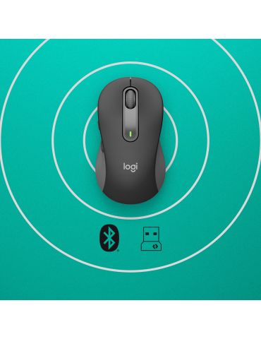 Logitech Signature M650 for Business mouse-uri Mâna dreaptă RF Wireless + Bluetooth Optice 4000 DPI