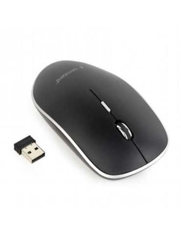 Mouse Optic Gembird MUSW-4B-01, USB wireless, Black Gembird - 1 - Tik.ro