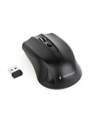 Mouse Optic Gembird MUSW-4B-04, USB Wireless, Black Gembird - 1 - Tik.ro