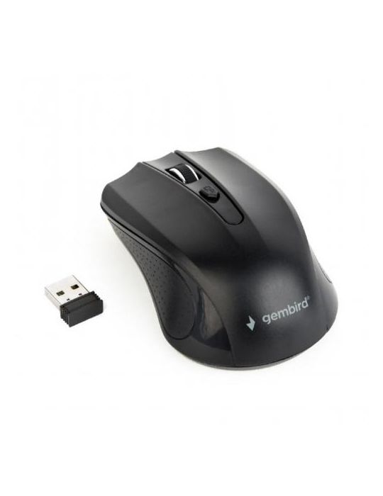 Mouse Optic Gembird MUSW-4B-04, USB Wireless, Black Gembird - 1