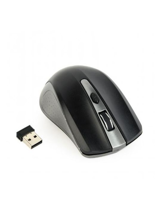 Mouse Optic Gembird MUSW-4B-04-GB, USB Wireless, Black-Grey Gembird - 1