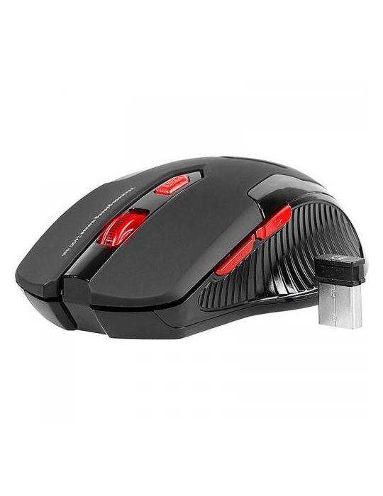 Mouse Optic Tracer Battle Heroes Airman, Red LED, USB, Black-Red Tracer - 1