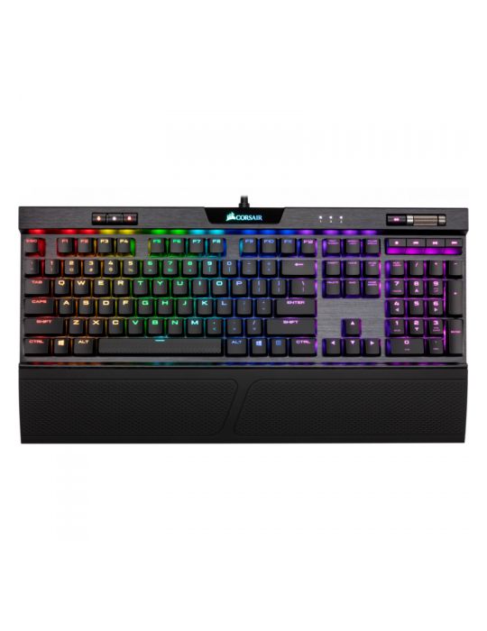 Tastatura Corsair K70 RAPIDFIRE RGB LED MK.2 Cherry MX Low Profile Speed Mechanical, USB, Black Corsair - 1