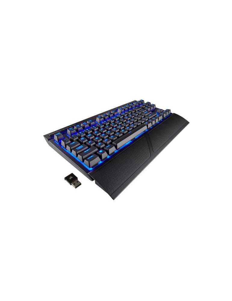 Tastatura Wireless Corsair K63 Blue LED Cherry MX Red, USB, Black