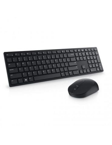 Kit Wireless Dell Pro KM5221W - Tastatura, USB, Black + Mouse Optic, USB, Black - Bulk Dell - 1 - Tik.ro