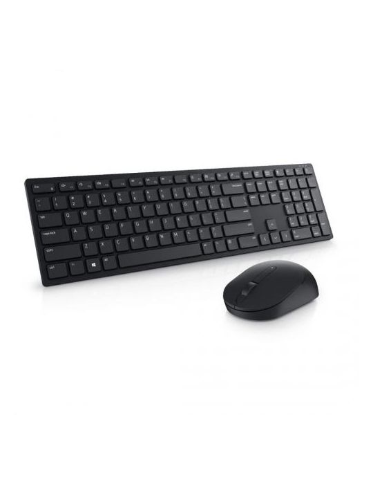 Kit Wireless Dell Pro KM5221W - Tastatura, USB, Black + Mouse Optic, USB, Black - Bulk Dell - 1