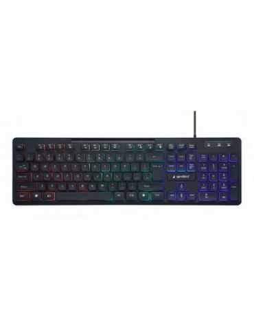 Tastatura Gembird KB-UML-02, RGB LED, USB, Black Gembird - 1 - Tik.ro