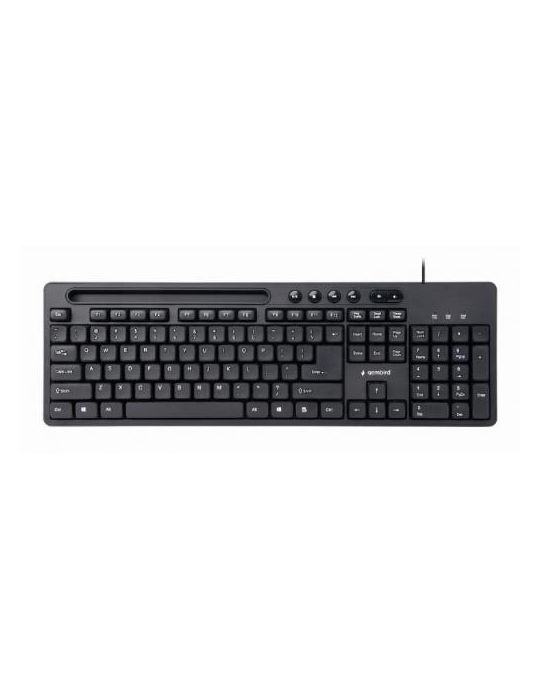 Tastatura Gembird KB-UM-108, US Layout, USB, Black Gembird - 1