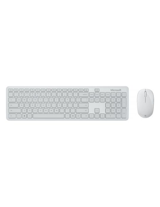 Kit wireless Tastatura Microsoft, USB, Black + Mouse optic, USB, Glacier Microsoft - 1