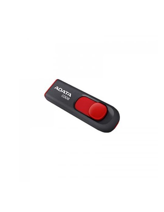 Stick memorie A-Data CLASSIC C008, 8GB, USB 2.0, Black-Red A-data - 1
