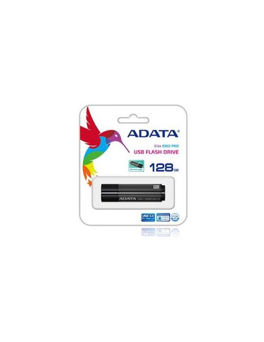 Stick Memorie A-Data S102 Pro 128GB, USB 3.0 Titanium Gray A-data - 1