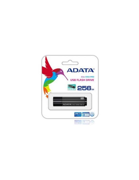 Stick Memorie A-Data S102 Pro 256GB, USB 3.0 Titanium Gray A-data - 1