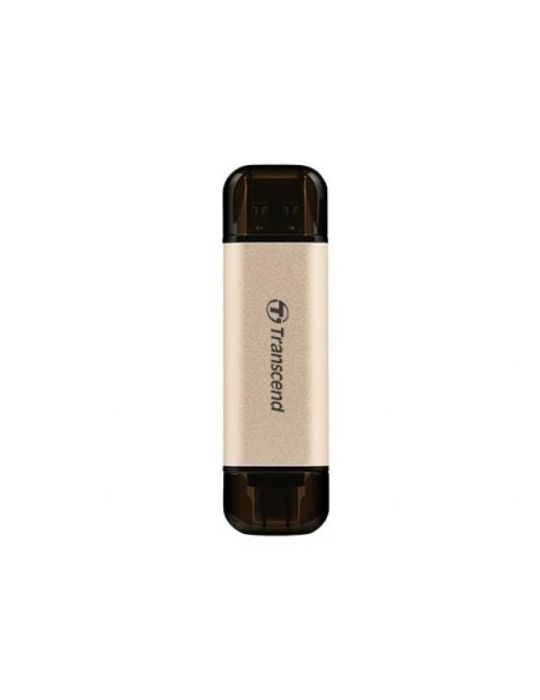 Stick memorie Transcend JetFlash 930C, 128GB, USB-C, Gold-Black Transcend - 1
