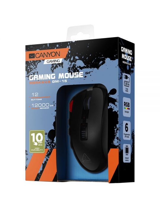 Canyongaming mouse with 12 programmable buttons sunplus 6662 optical sensor Canyon - 1