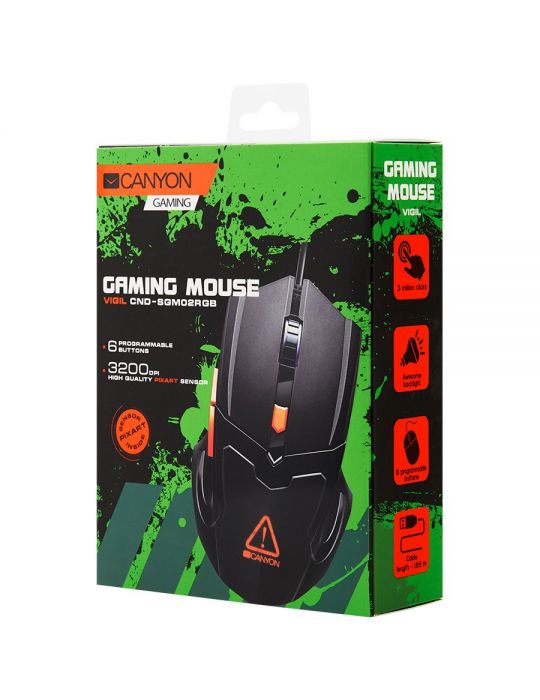 Canyon vigil gm-2 optical gaming mouse with 6 programmable buttons Canyon - 1