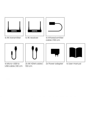 Marmitek TV Anywhere Wireless 4K Emițător & receiver AV Negru