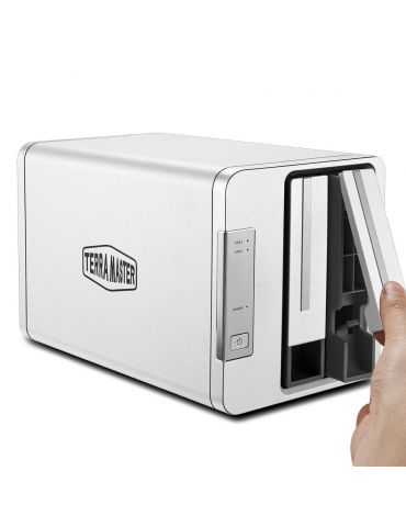 TerraMaster D2-310 matrici de Hard Disk-uri Spaţiul de lucru Argint