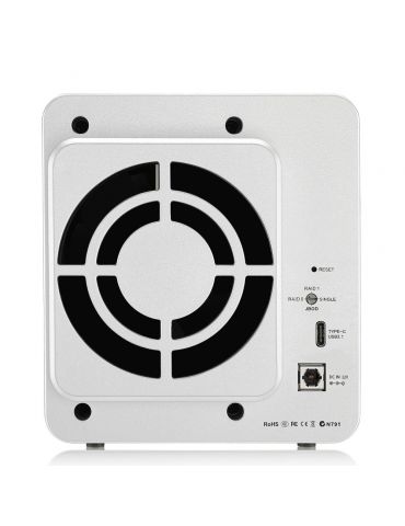 TerraMaster D2-310 matrici de Hard Disk-uri Spaţiul de lucru Argint