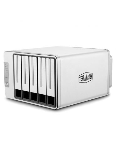 TerraMaster D5-300C matrici de Hard Disk-uri Spaţiul de lucru Negru, Gri