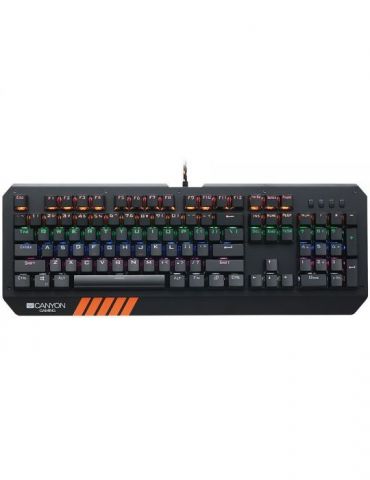 Canyon wired multimedia gaming keyboard with lighting effect 108pcs rainbow Canyon - 1 - Tik.ro