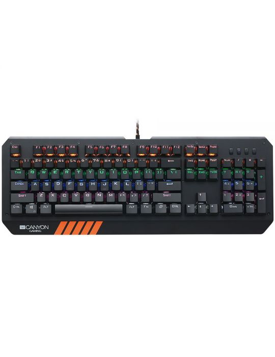 Canyon wired multimedia gaming keyboard with lighting effect 108pcs rainbow Canyon - 1
