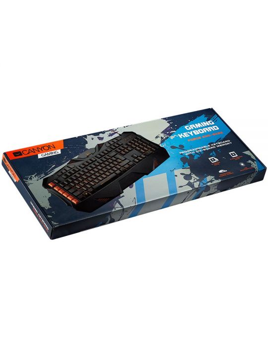 Canyon wired multimedia gaming keyboard with lighting effect marco setting Canyon - 1