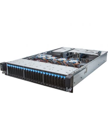 Gigabyte R280-F2O Intel® C612 LGA 2011-v3 Cabinet metalic (2U) Negru, Gri - Tik.ro