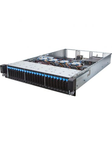 Gigabyte R280-F2O Intel® C612 LGA 2011-v3 Cabinet metalic (2U) Negru, Gri