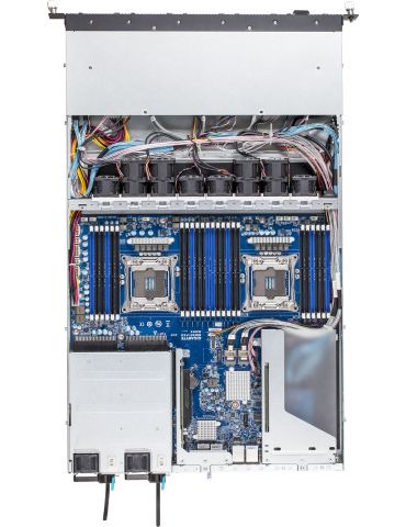 Gigabyte R18N-F2A Intel® C612 LGA 2011-v3 Cabinet metalic (1U) Negru, Gri