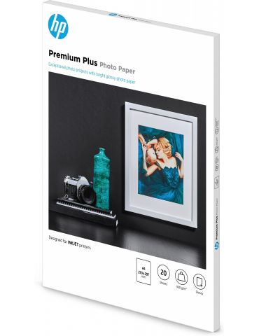 HP Hârtie foto lucioasă Premium Plus - 20 coli A4 210 x 297 mm