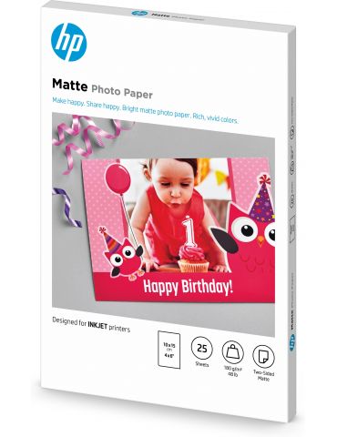 HP Hârtie foto mată - 25 coli 10 x 15 cm