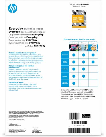 HP Everyday Business Paper, Glossy, 120 g m2, A3 (297 x 420 mm), 150 sheets