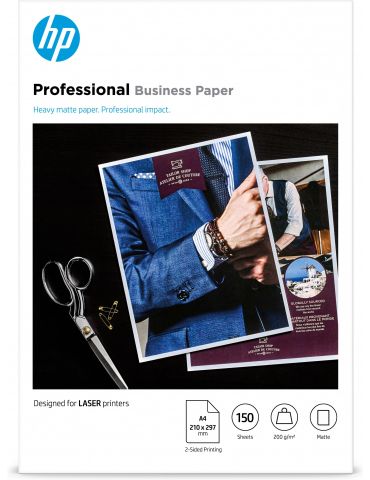 HP Professional Business Paper, Matte, 200 g m2, A4 (210 x 297 mm), 150 sheets - Tik.ro