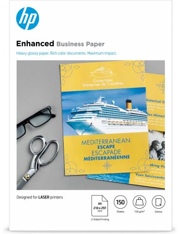 HP Hârtie lucioasă laser Professional 150 g mp - 150 coli A4 210 x 297 mm