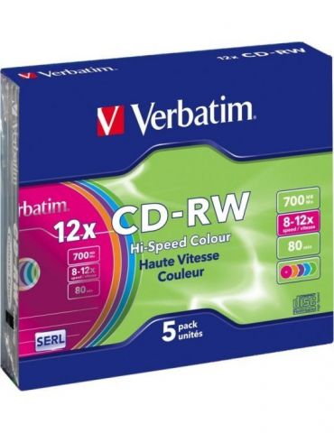 CD-RW Verbatim 12x, 700MB,... - Tik.ro