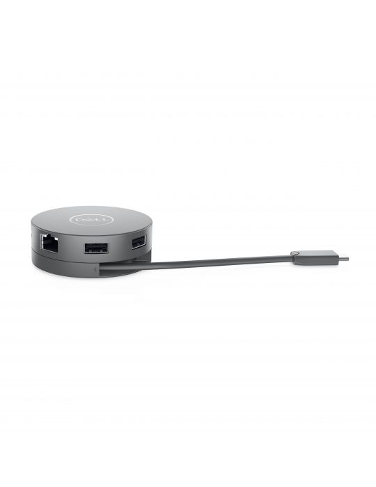 DELL DA310 Prin cablu USB 3.2 Gen 2 (3.1 Gen 2) Type-C Argint