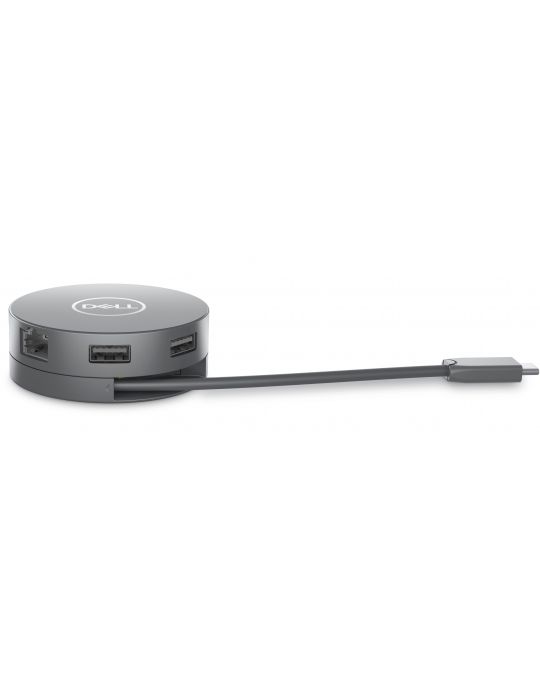 DELL DA305 Prin cablu USB 3.2 Gen 2 (3.1 Gen 2) Type-C Argint