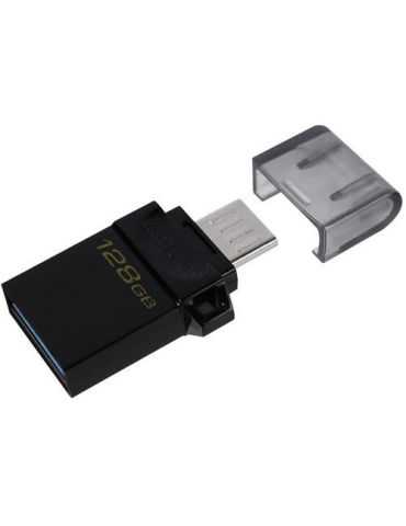 Stick memorie Kingston microDuo3 G2 128GB, USB 3.2 Gen 1, Black Kingston - 1 - Tik.ro