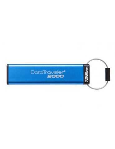 Stick memorie Kingston DT2000, 128GB, USB3.0, Blue Kingston - 1 - Tik.ro