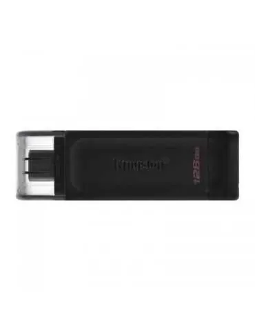 Stick memorie Kingston DataTraveler 70 128GB, USB 3.2 tip C, Black Kingston - 1 - Tik.ro
