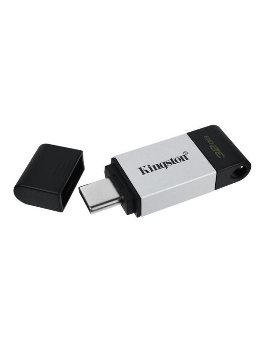 Stick memorie Kingston DataTraveler 80, 32GB, USB-C, Black-Silver Kingston - 1