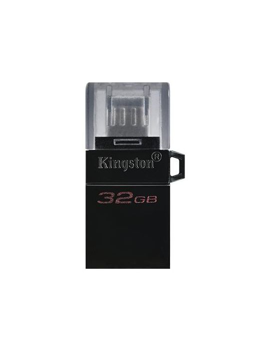 Stick memorie Kingston microDuo3 64GB, USB 3.0, Black Kingston - 1