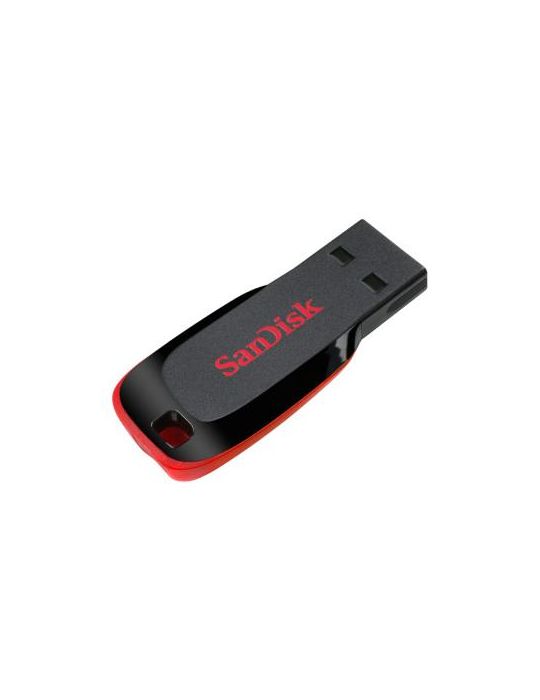 Stick Memorie SanDisk Cruzer Blade 16GB, USB2.0, Black/Red Sandisk - 1