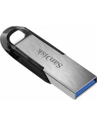 Stick Memorie Sandisk Cruzer Ultra Flair, 128GB, USB 3.0, Black/Silver Sandisk - 1 - Tik.ro