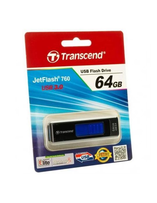 Stick Memorie Transcend JetFlash 760 64GB, USB3.0 Transcend - 1