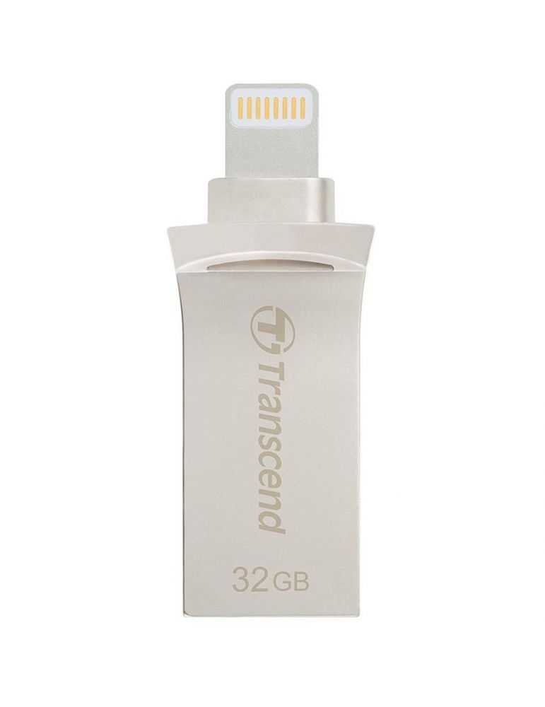 Memorie USB Transcend JetDrive Go 500 32GB Lightning/USB 3.1 Gen 1 Silver