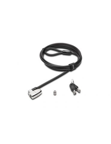 Kensington K66638EU cabluri cu sistem de blocare Negru, Argint 1,8 m - Tik.ro