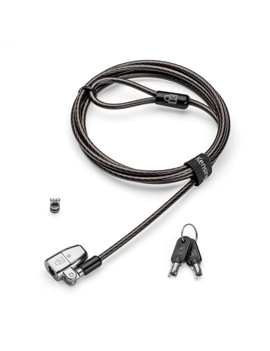 Kensington ClickSafe 2.0 Keyed Laptop Lock for Nano Security Slot cabluri cu sistem de blocare Negru 1,8 m